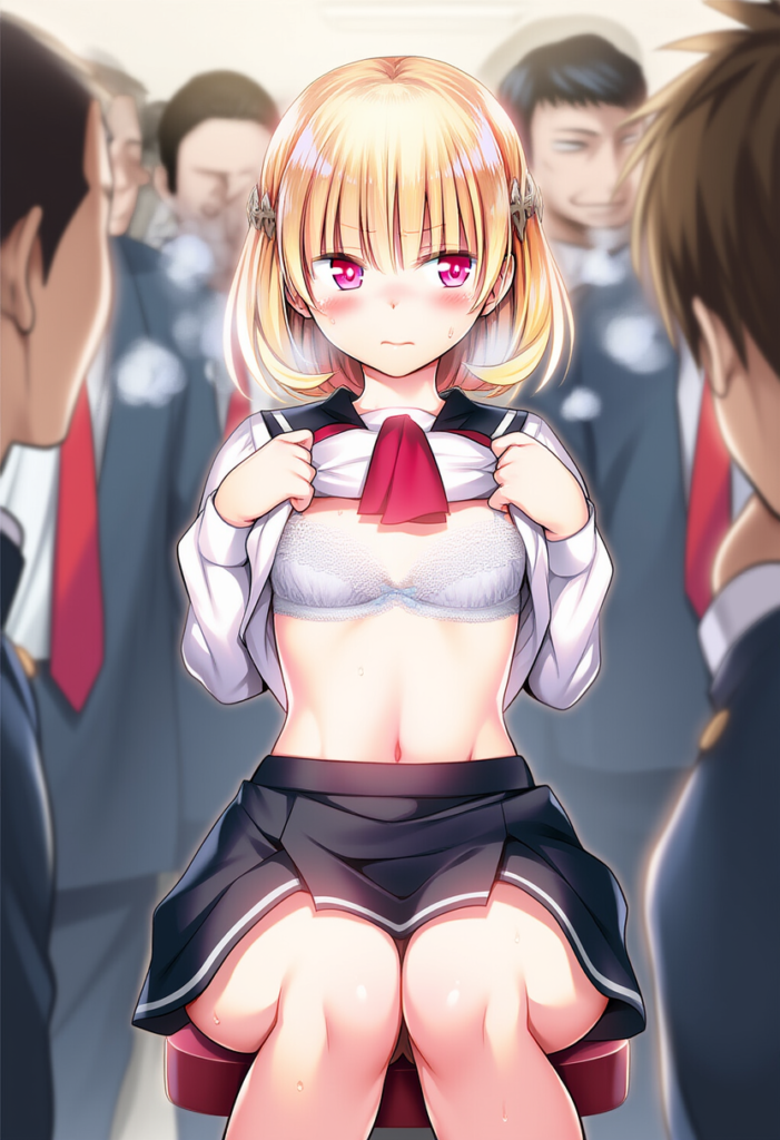 a girl lift up her shirts 6