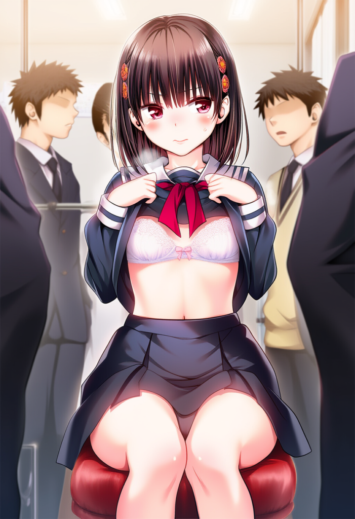 a girl lift up her shirts 7